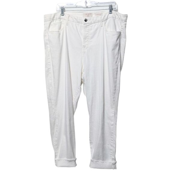 NWOT JEN7 by 7FAM Cropped Skinny Frayed Hem Jeans 16 - Picture 2 of 8